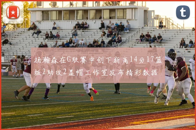 杨瀚森在G联赛中创下新高14分17篮板2助攻2盖帽工作室发布精彩数据海报