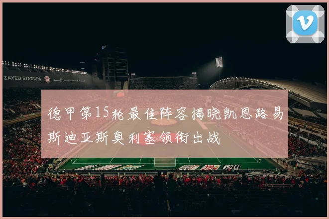 德甲第15轮最佳阵容揭晓凯恩路易斯迪亚斯奥利塞领衔出战