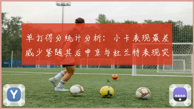 单打得分统计分析：小卡表现最差威少紧随其后申京与杜兰特表现突出