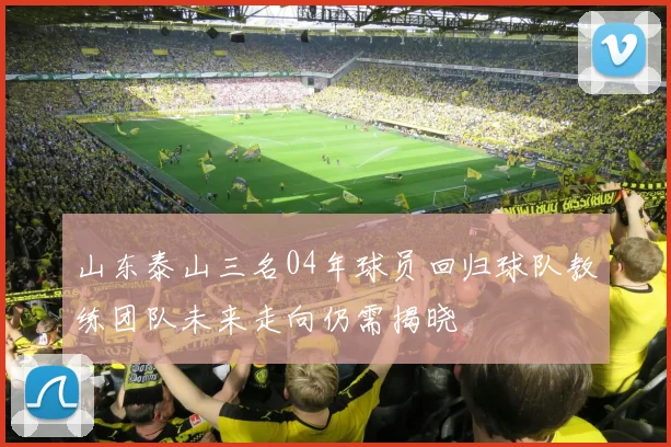 山东泰山三名04年球员回归球队教练团队未来走向仍需揭晓